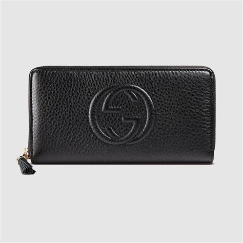 gucci leather wallet women.